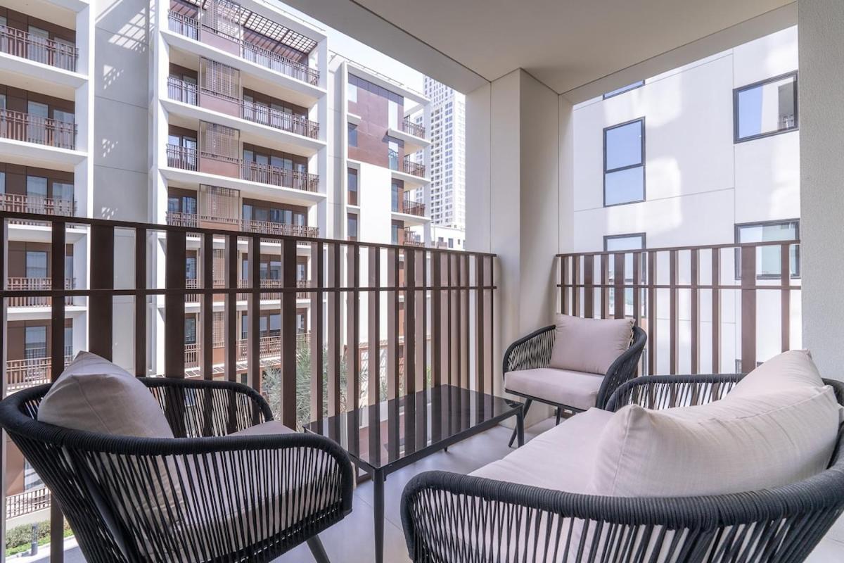 Elegant 4-Bedroom Apartment Perfect For Families In Dubai Creek Harbour Buitenkant foto